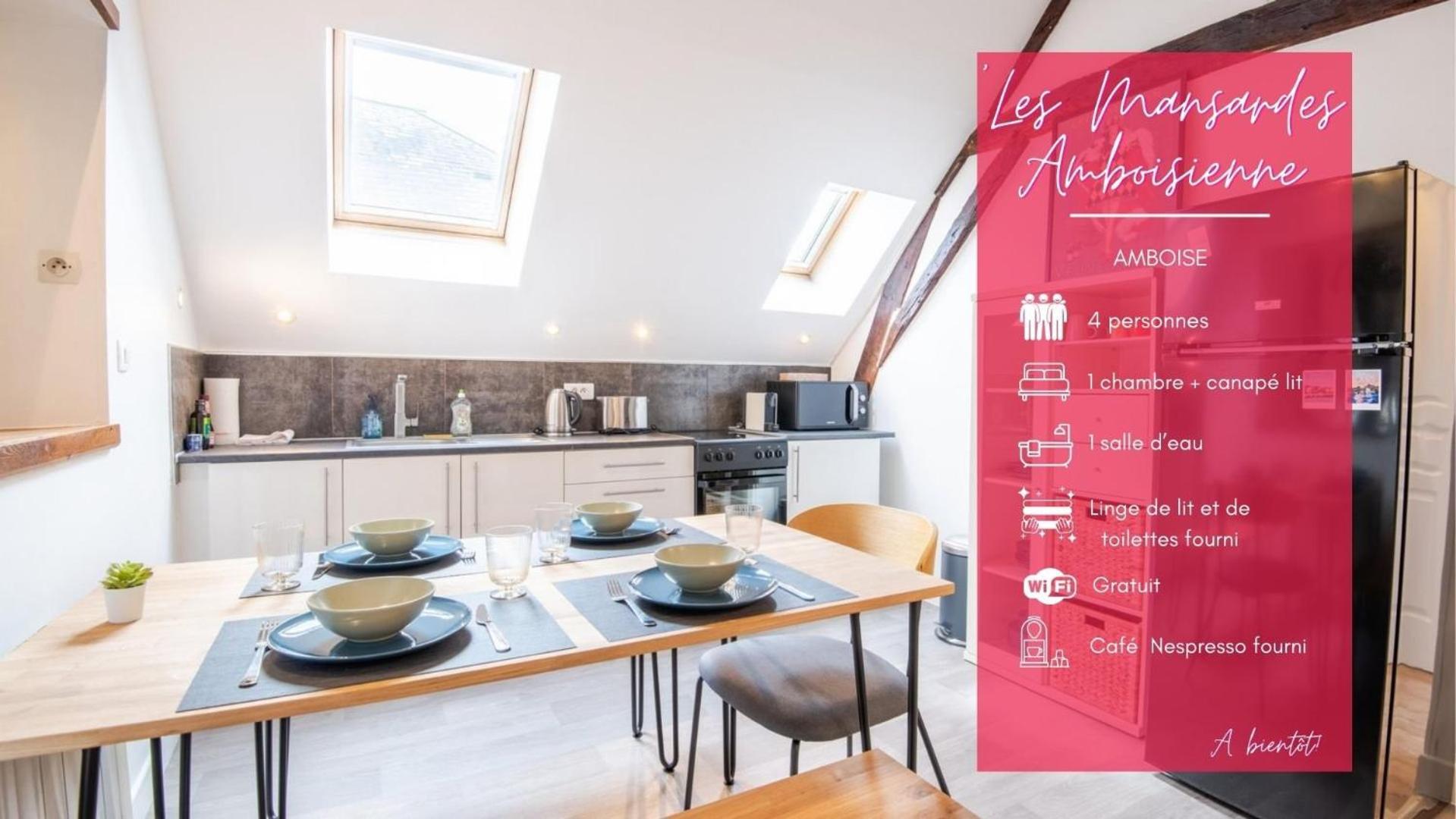 Appartamento Les Mansardes Amboisiennes Amboise Esterno foto